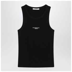 Givenchy Black slim-cut tank top with logo