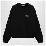 Givenchy Black brushed cotton sweatshirt with logo