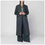 Tagliatore Black houndstooth double-breasted coat