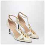 Chloé Cleia ivory heeled sandals