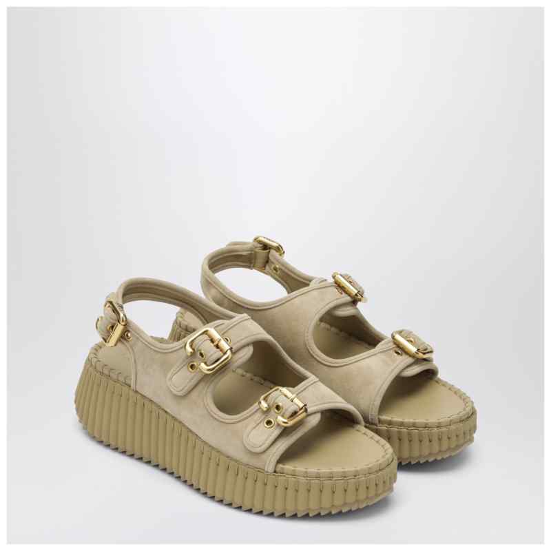 Chloé Nama wedge sandals in sand Chloé Nama wedge sandals in sand, theFeinheit