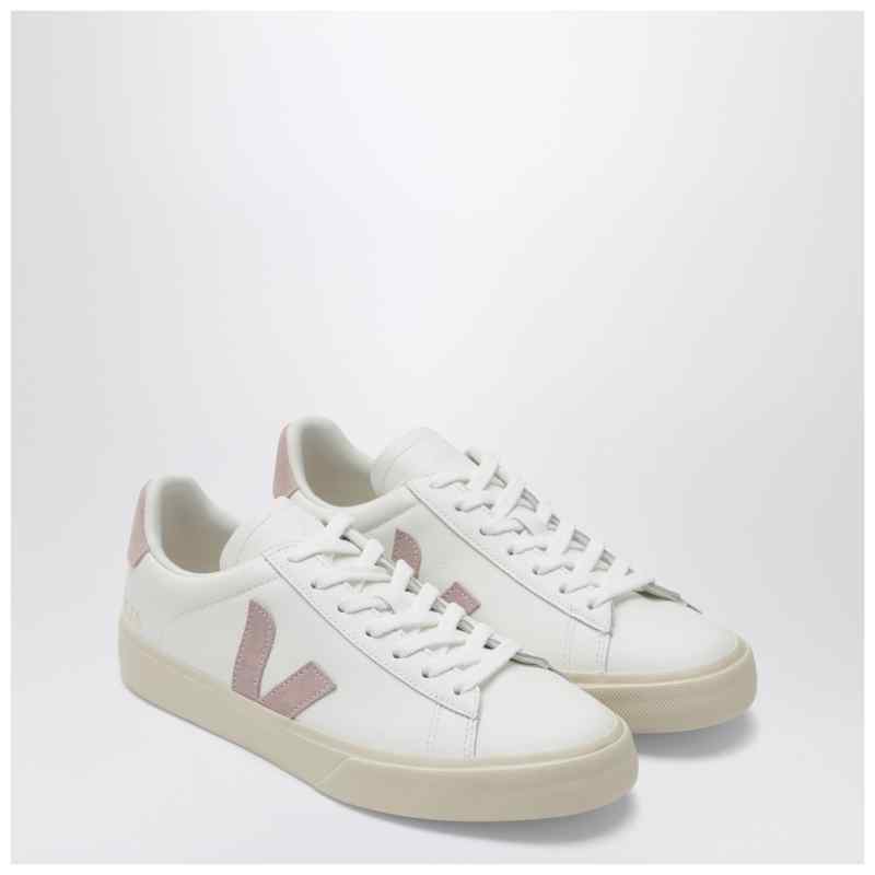 VEJA Campo sneakers in white and pink leather, theFeinheit