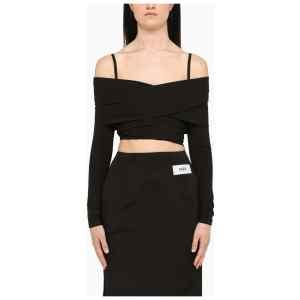 Dolce&Gabbana Black top with boat neckline