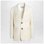 Ami Paris Butter-coloured wool jacket