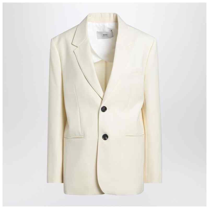 Ami Paris Butter-coloured wool jacket Ami Paris Butter-coloured wool jacket, theFeinheit