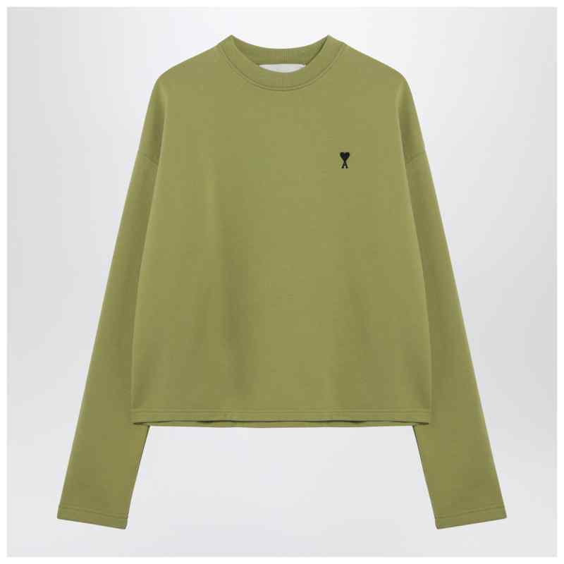 Ami Paris Ami de Coeur matcha green sweatshirt, theFeinheit