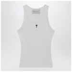 Ami Paris White Ami De Coeur tank top