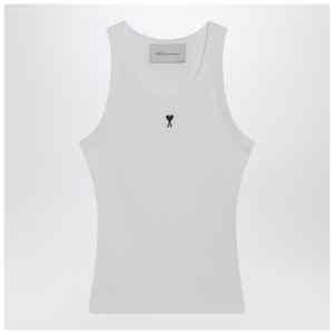 Ami Paris White Ami De Coeur tank top
