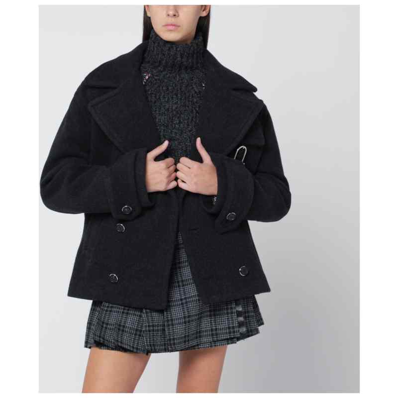 Durazzi Milano Dark grey m&eacute;lange wool coat, theFeinheit