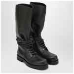 Durazzi Milano Dark green high combat boots