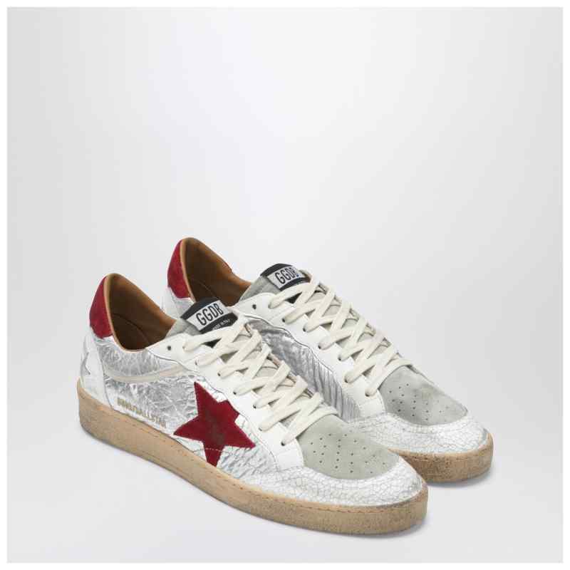 Golden Goose Ball Star silver/red sneakers Golden Goose Ball Star silver/red sneakers, theFeinheit