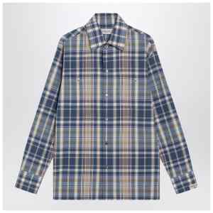 Golden Goose Indigo blue checked shirt