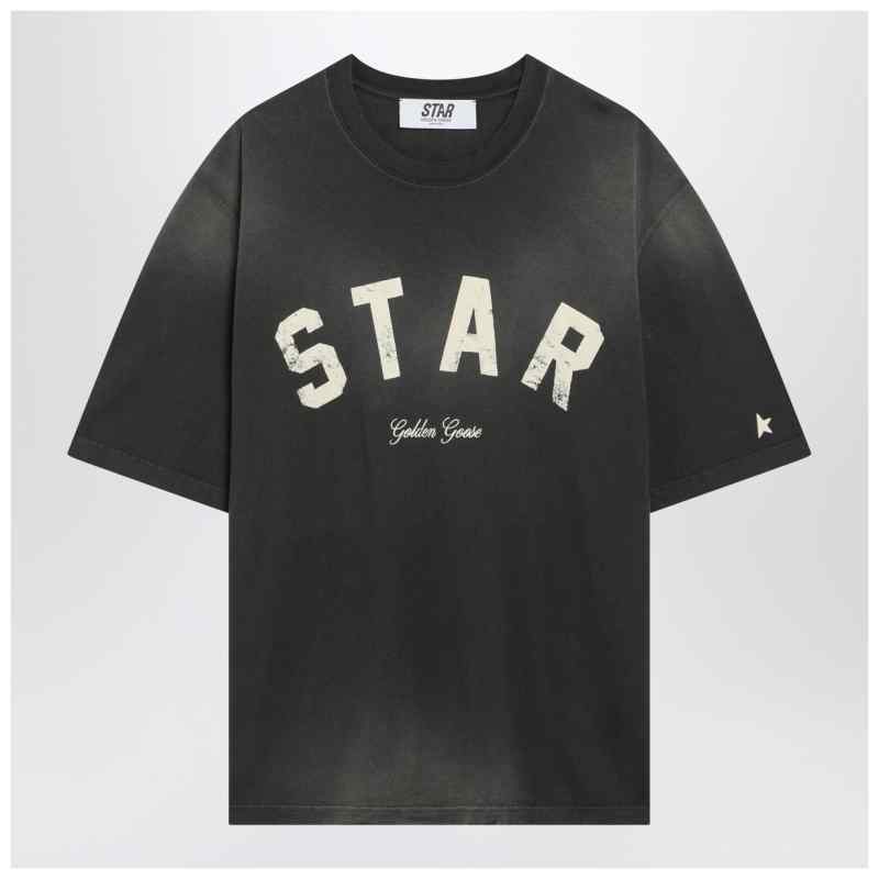 Golden Goose Black vintage-effect Star T-shirt, theFeinheit