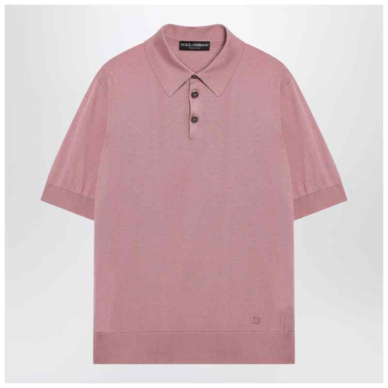 Dolce&Gabbana Pink silk polo shirt Dolce&Gabbana Pink silk polo shirt, theFeinheit