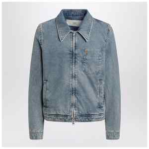 Ami Paris Denim zip-up Ami De Coeur jacket