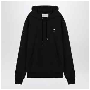 Ami Paris Black Ami De Coeur hooded sweatshirt