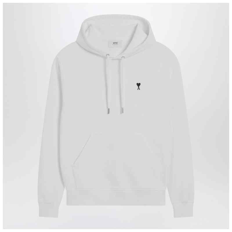 Ami Paris White Ami De Coeur hooded sweatshirt, theFeinheit