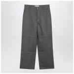 Ami Paris Grey wool canvas workwear trousers