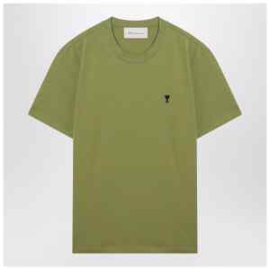 Ami Paris Matcha green cotton Ami De Coeur T-shirt
