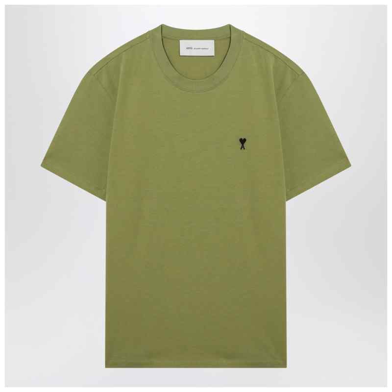 Ami Paris Matcha green cotton Ami De Coeur T-shirt Ami Paris Matcha green cotton Ami De Coeur T-shirt, theFeinheit