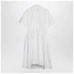 Jil Sander White cotton chemisier dress