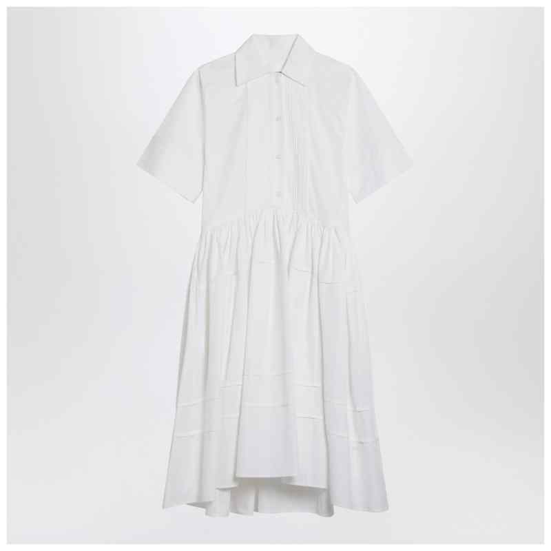 Jil Sander White cotton chemisier dress, theFeinheit