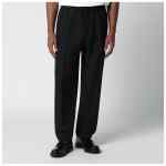 Jil Sander Black technical serge trousers