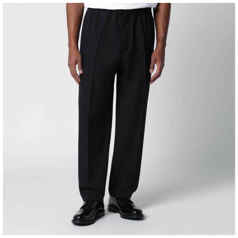 Jil Sander Black technical serge trousers Jil Sander Black technical serge trousers, theFeinheit