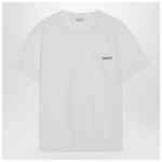 Brunello Cucinelli White cotton T-shirt with Shiny Tab