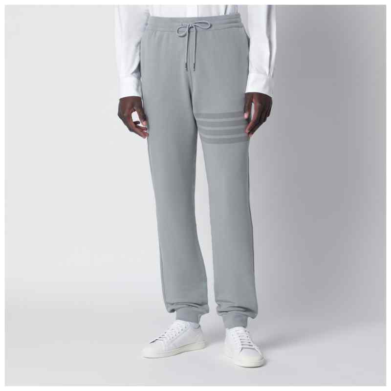 Thom Browne Grey cotton jogging trousers, theFeinheit
