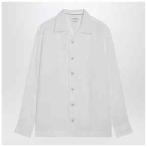 Brunello Cucinelli White linen East Fit shirt