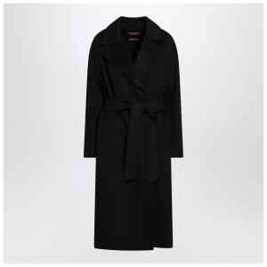 Max Mara Studio Black coat with belt