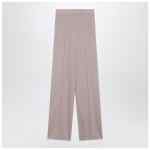Max Mara Rose-beige wide-leg trousers