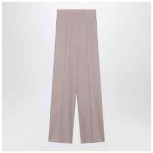 Max Mara Rose-beige wide-leg trousers