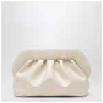 THEMOIRè Large Tia clutch in butter color