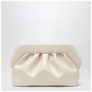 THEMOIRè Large Tia clutch in butter color