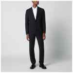 Lardini Blue single-breasted wool-blend suit