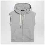 Weekend Max Mara Grey cotton-fleece gilet
