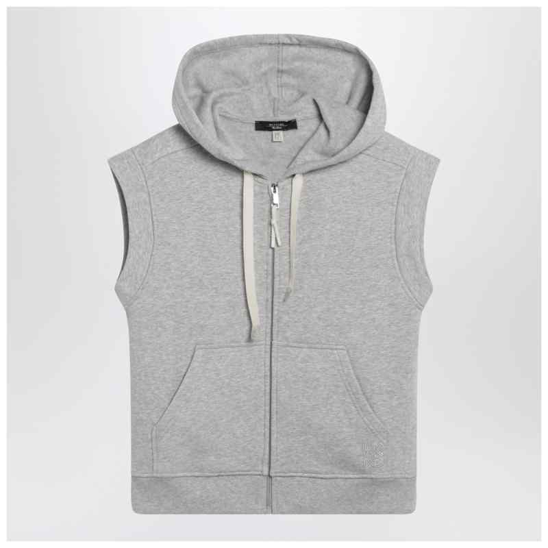 Weekend Max Mara Grey cotton-fleece gilet, theFeinheit