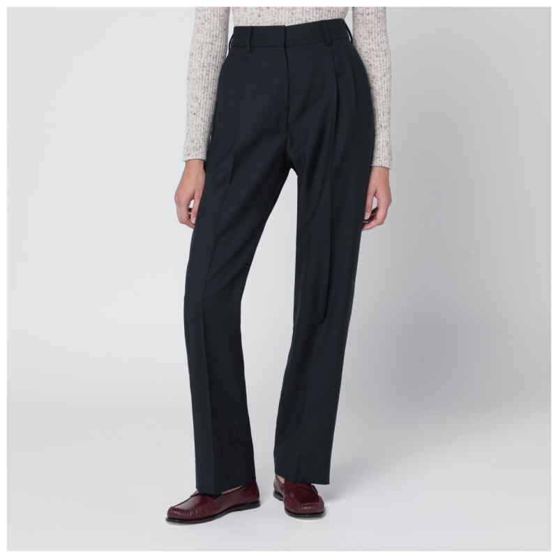 Blaz&eacute; Milano First Class pants in navy blue wool and mohair, theFeinheit