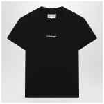 Maison Margiela Black T-shirt with distorted logo