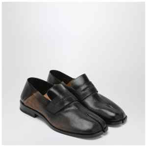 Maison Margiela Tabi City loafers in suede with laminated treatment