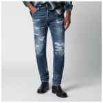 Dsquared2 Slim blue washed jeans with rips