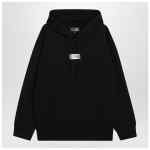 MM6 Maison Margiela Black Numeric cotton hoodie