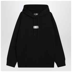 MM6 Maison Margiela Black Numeric cotton hoodie