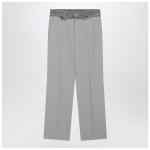 MM6 Maison Margiela Grey wool-blend trousers