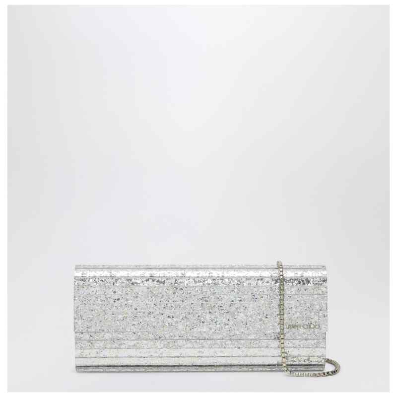 Jimmy Choo Sweetie clutch with champagne-coloured glitter, theFeinheit