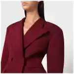 THE ANDAMANE Burgundy single-breasted jacket