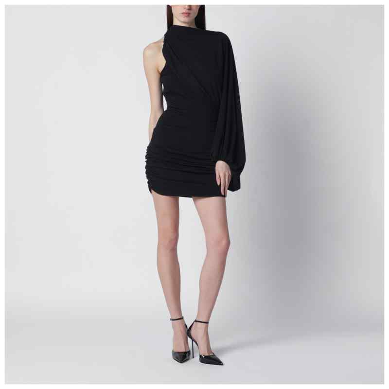 The Andamane Black one-shoulder mini dress The Andamane Black one-shoulder mini dress, theFeinheit