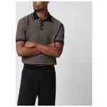 Tagliatore Brown polo shirt with jacquard pattern